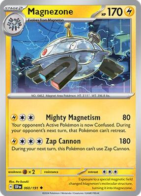 Magnezone card from SV08: Surging Sparks