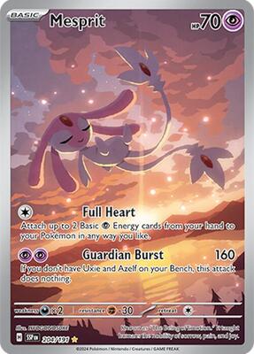 Mesprit - 204/191 card from SV08: Surging Sparks