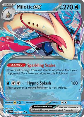 Milotic ex - 042/191 card from SV08: Surging Sparks