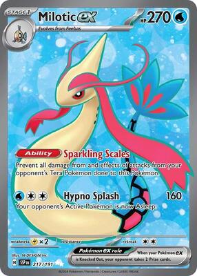Milotic ex - 217/191 card from SV08: Surging Sparks