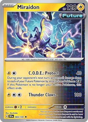 Miraidon card from SV08: Surging Sparks