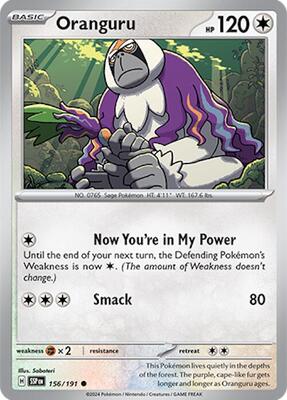 Oranguru card from SV08: Surging Sparks