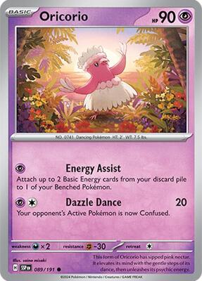 Oricorio - 089/191 card from SV08: Surging Sparks