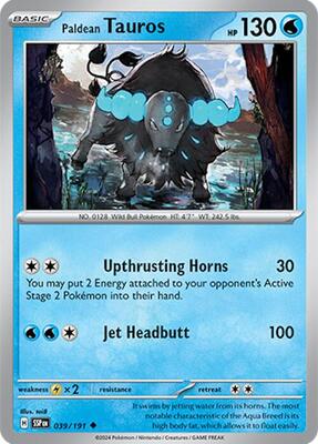 Paldean Tauros - 039/191 card from SV08: Surging Sparks