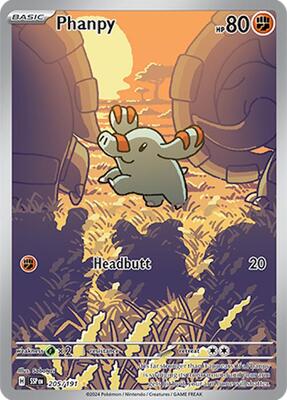 Phanpy - 205/191 card from SV08: Surging Sparks