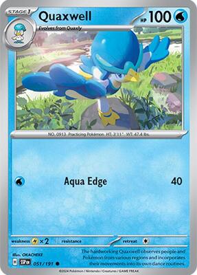 Quaxwell card from SV08: Surging Sparks