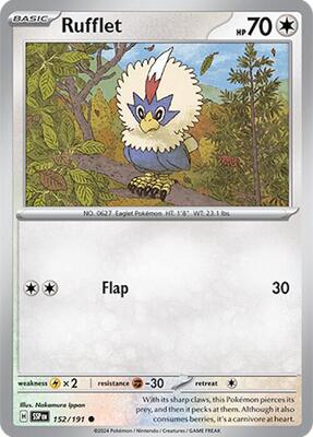 Rufflet card from SV08: Surging Sparks