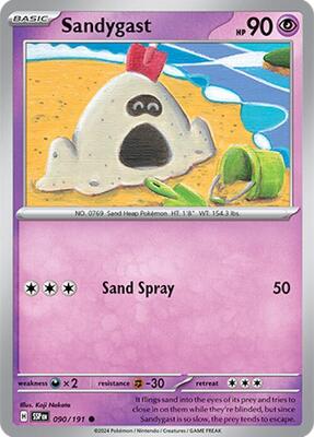 Sandygast card from SV08: Surging Sparks