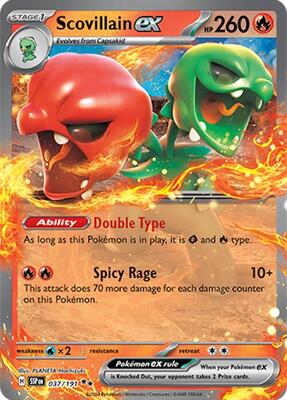 Scovillain ex - 037/191 card from SV08: Surging Sparks