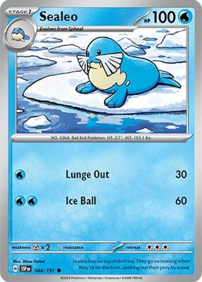 Sealeo card from SV08: Surging Sparks