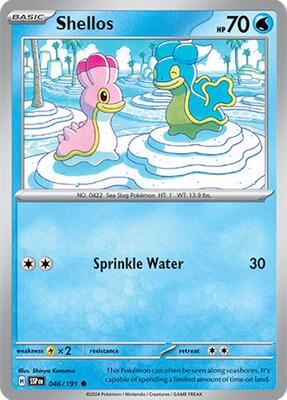 Shellos card from SV08: Surging Sparks