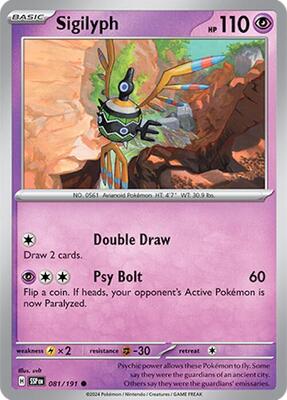 Sigilyph card from SV08: Surging Sparks