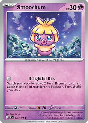 Smoochum card from SV08: Surging Sparks