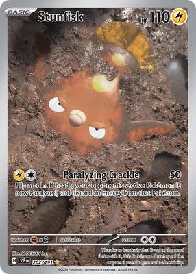 Stunfisk - 202/191 card from SV08: Surging Sparks