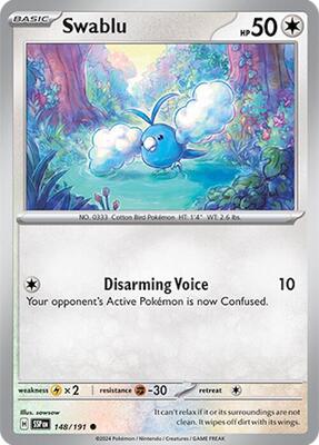 Swablu card from SV08: Surging Sparks