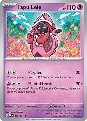Tapu Lele card from SV08: Surging Sparks