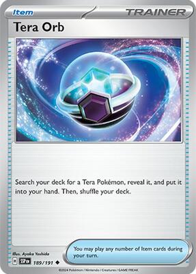 Tera Orb card from SV08: Surging Sparks