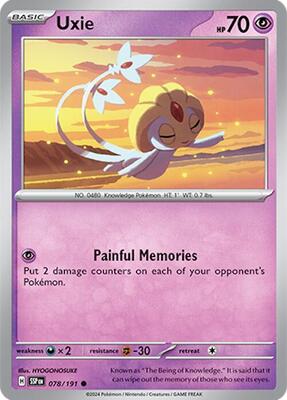 Uxie card from SV08: Surging Sparks