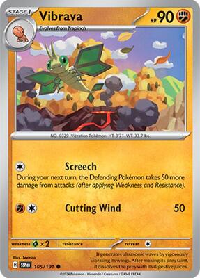 Vibrava - 105/191 card from SV08: Surging Sparks