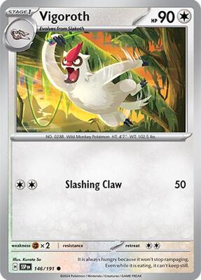 Vigoroth card from SV08: Surging Sparks