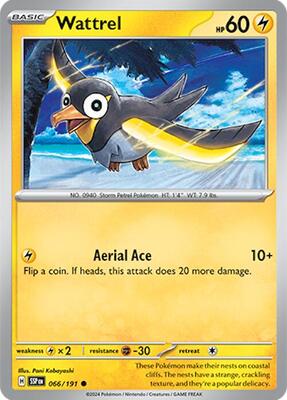 Wattrel card from SV08: Surging Sparks