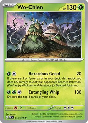 Wo-Chien card from SV08: Surging Sparks