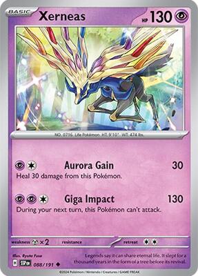Xerneas card from SV08: Surging Sparks