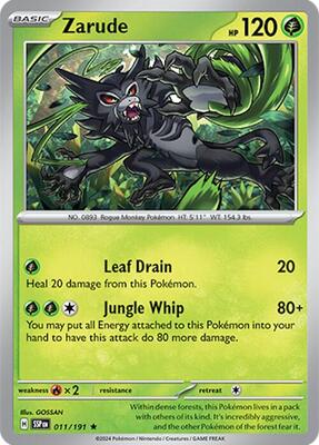 Zarude card from SV08: Surging Sparks