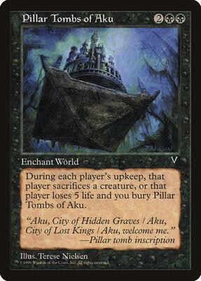 Pillar Tombs of Aku card from Visions