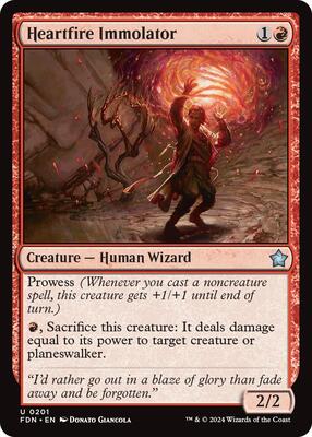 Heartfire Immolator card from Foundations