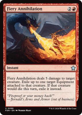 Fiery Annihilation card from Foundations