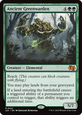 Ancient Greenwarden card from Foundations Jumpstart