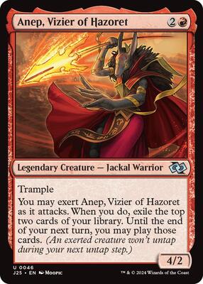 Anep, Vizier of Hazoret (Anime) card from Foundations Jumpstart