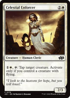 Celestial Enforcer card from Foundations Jumpstart