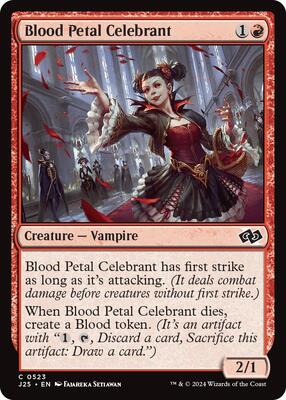 Blood Petal Celebrant card from Foundations Jumpstart
