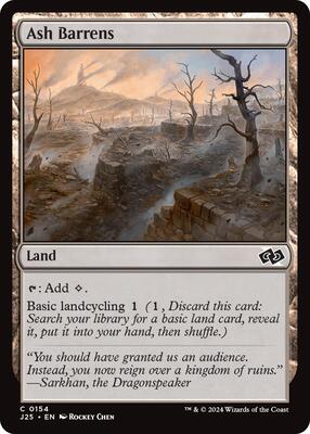 Ash Barrens card from Foundations Jumpstart