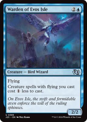 Warden of Evos Isle card from Foundations Jumpstart