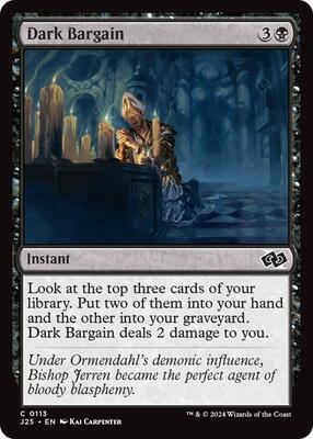 Dark Bargain card from Foundations Jumpstart