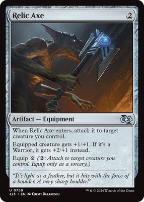 Relic Axe card from Foundations Jumpstart