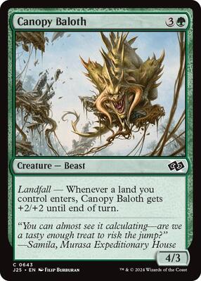 Canopy Baloth card from Foundations Jumpstart