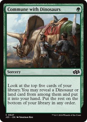 Commune with Dinosaurs card from Foundations Jumpstart