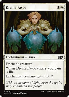Divine Favor card from Foundations Jumpstart