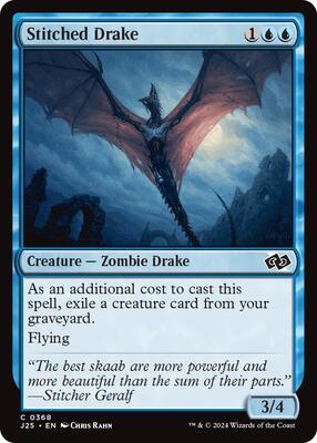Stitched Drake card from Foundations Jumpstart