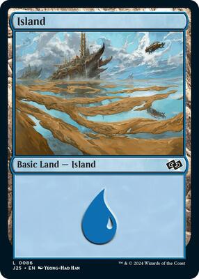 Island (0086) card from Foundations Jumpstart