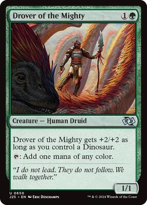 Drover of the Mighty card from Foundations Jumpstart