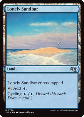 Lonely Sandbar card from Foundations Jumpstart