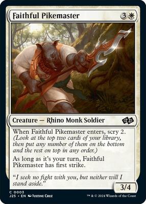 Faithful Pikemaster card from Foundations Jumpstart