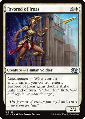 Favored of Iroas card from Foundations Jumpstart