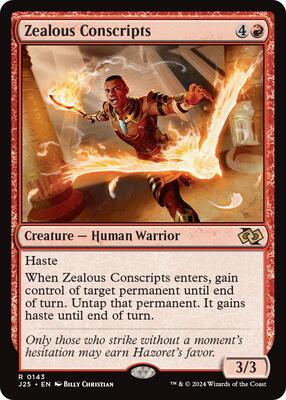 Zealous Conscripts card from Foundations Jumpstart