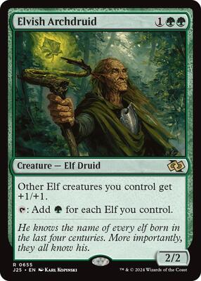 Elvish Archdruid card from Foundations Jumpstart